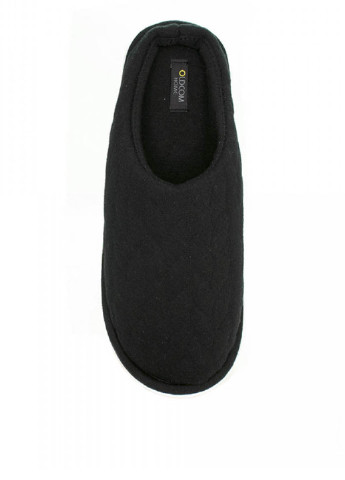 Черные женские комнатные тапочки family чёрный Oldcom