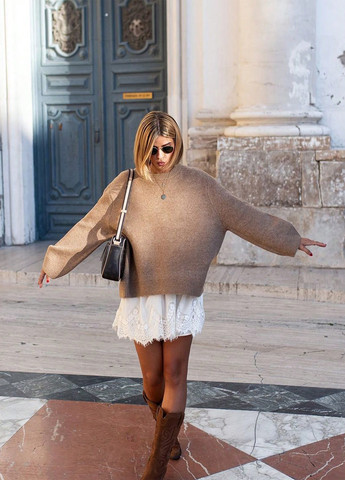 Темно-бежевый демисезонный джемпер джемпер SHEIN