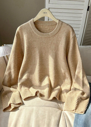 Темно-бежевый демисезонный джемпер джемпер SHEIN