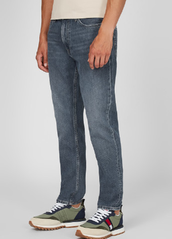 Серо-синие демисезонные прямые джинсы Tommy Jeans