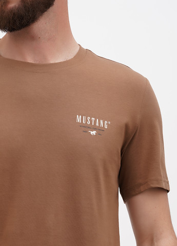 Кофейная футболка Mustang