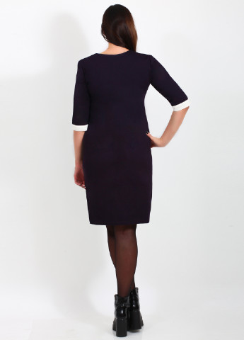 Темно-фиолетовое кэжуал платье Ut однотонное