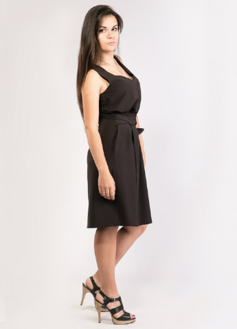 Черное кэжуал платье Modna Anka однотонное