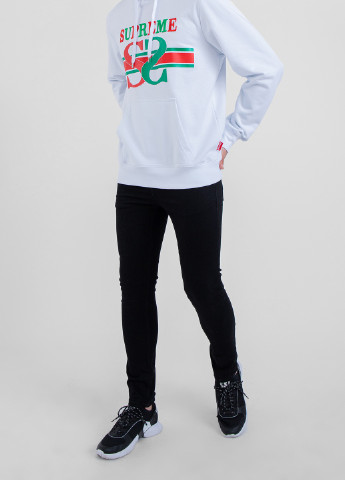 Сірий бавовняний худі з логотипом Supreme Spain (228877439)