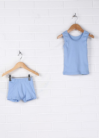 Голубой демисезонный комплект (майка, шорты) Baby Art