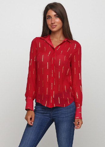 Бордовая демисезонная блуза Guess by Marciano