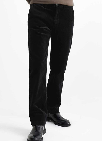 Черные кэжуал демисезонные прямые брюки C&A