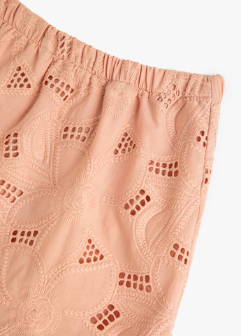 Персиковая кэжуал однотонная юбка KOTON а-силуэта (трапеция)