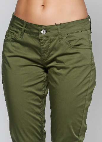 Зеленые кэжуал демисезонные зауженные брюки Liu-Jo