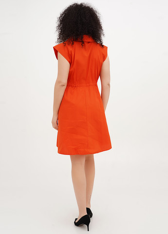 Оранжевое кэжуал платье клеш Vicolo однотонное