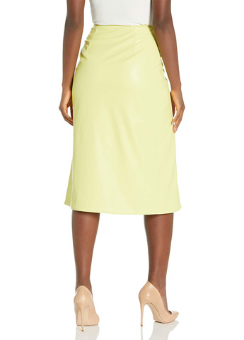 Салатовая кэжуал однотонная юбка Armani Exchange на запах