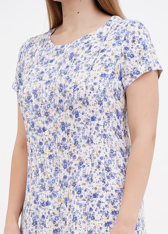 Білий кежуал сукня Ruta-S з квітковим принтом