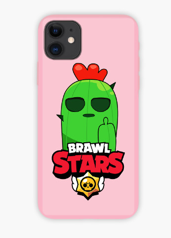 Чехол силиконовый Apple Iphone 11 Спайк Бравл Старс (Spike Brawl Stars) (9230-1013) MobiPrint (219283768)