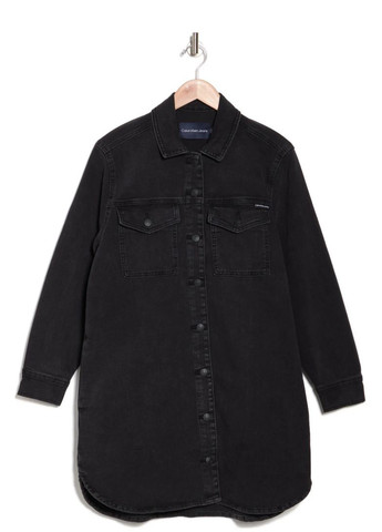 Черная демисезонная куртка Calvin Klein