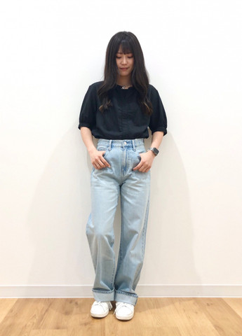 Чорна блуза Uniqlo