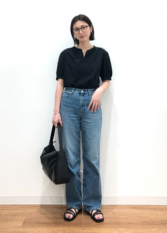 Чорна блуза Uniqlo