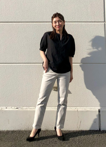 Чорна блуза Uniqlo