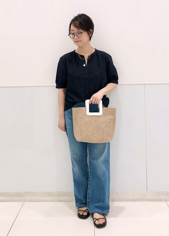 Чорна блуза Uniqlo