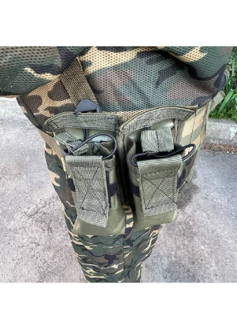 РПС система MOLLE + підсумки 6600 ЗСУ (ЗСУ) Розвантажувальна поясна система зелена Power (254441426)