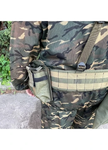 РПС система MOLLE + підсумки 6600 ЗСУ (ЗСУ) Розвантажувальна поясна система зелена Power (254441426)
