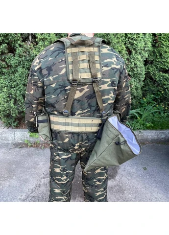 РПС система MOLLE + підсумки 6600 ЗСУ (ЗСУ) Розвантажувальна поясна система зелена Power (254441426)