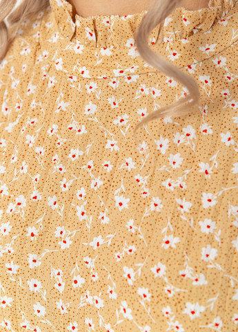 Песочное кэжуал платье оверсайз Ager с цветочным принтом