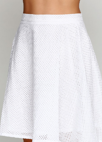 Белая кэжуал однотонная юбка Brigitte Bardot клешированная