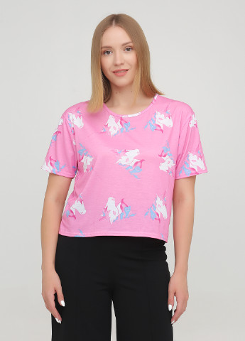 Розовая летняя футболка Boohoo