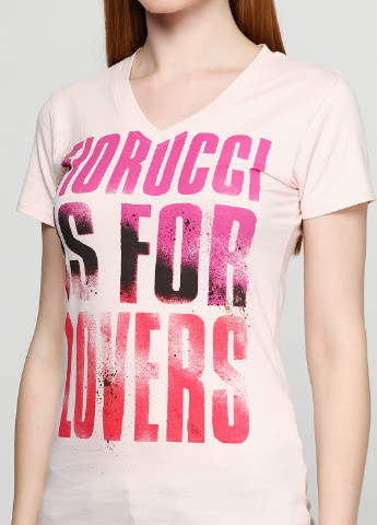 Светло-розовая летняя футболка Fiorucci