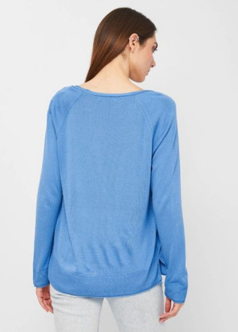 Голубой демисезонный пуловер пуловер Stradivarius
