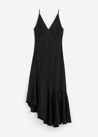 Чорна кежуал сукня сукня-комбінація H&M однотонна