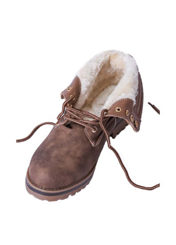 Зимние ботинки тимберленды Haver на тракторной подошве из искусственной кожи