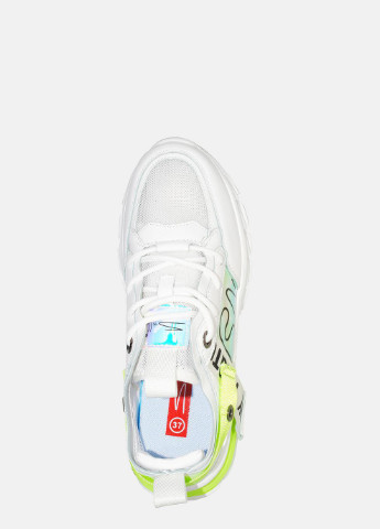 Белые демисезонные кроссовки st3700-8 white-green Stilli