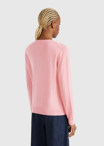 Светло-розовый демисезонный джемпер джемпер United Colors of Benetton