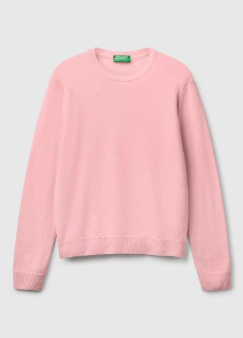 Светло-розовый демисезонный джемпер джемпер United Colors of Benetton
