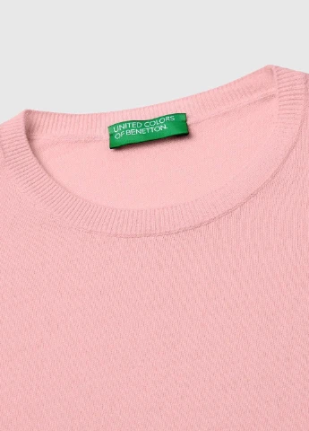Светло-розовый демисезонный джемпер джемпер United Colors of Benetton