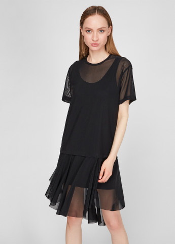 Чорна кежуал сукня сукня-футболка Diesel однотонна