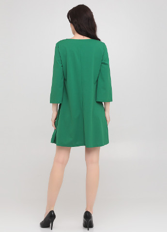 Зеленое кэжуал платье а-силуэт Tensione IN однотонное
