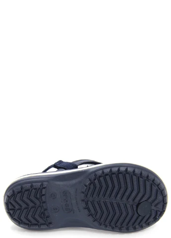 Синие кэжуал сандалии для мальчиков crocband strap flip k Crocs на резинке