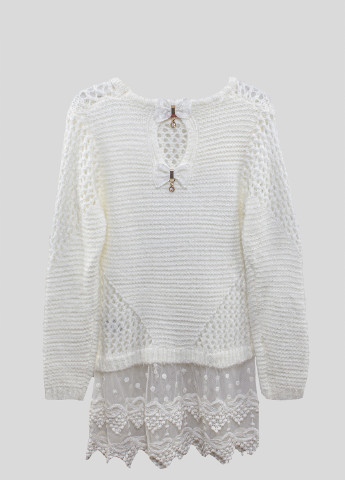 Белый зимний свитер myMO