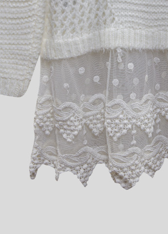 Білий зимовий светр myMO