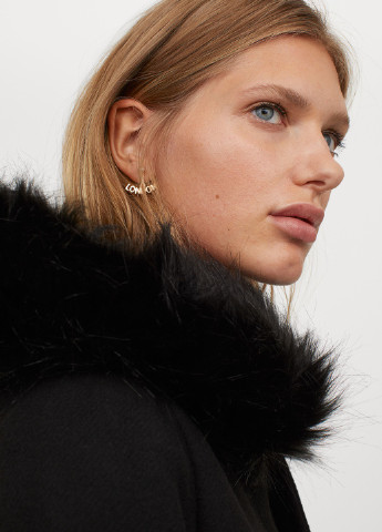 Чорне демісезонне Напівпальто H&M