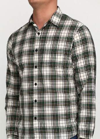 Серая кэжуал рубашка в клетку Ralph Lauren с длинным рукавом