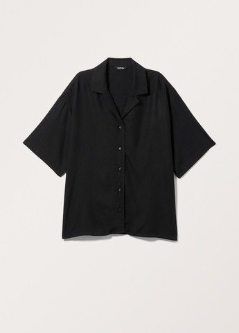 Черная кэжуал рубашка однотонная Monki