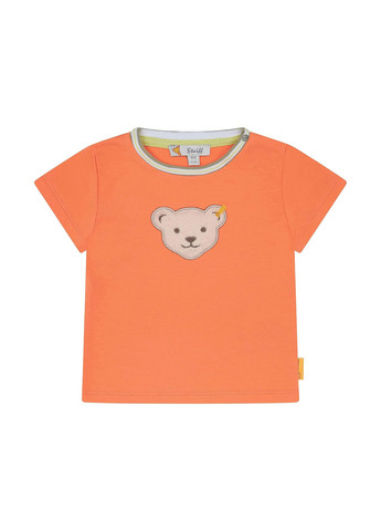Светло-оранжевая летняя футболка Steiff