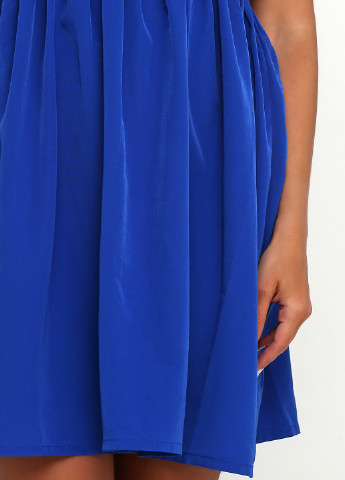 Синее кэжуал платье клеш Zalando однотонное