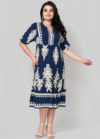 Комбінована кежуал сукня а-силует A'll Posa колор блок