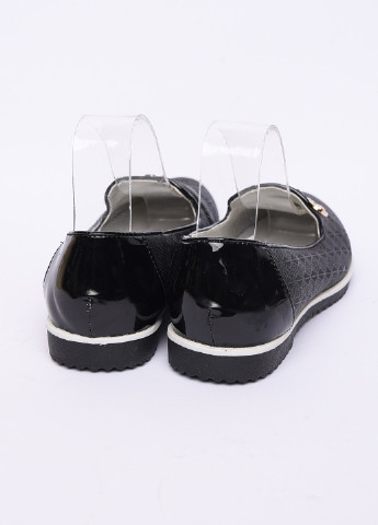 Черные туфли детские девочка черные искуственный лак Let's Shop