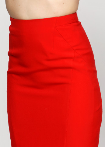 Красная кэжуал однотонная юбка Natali Bolgar карандаш