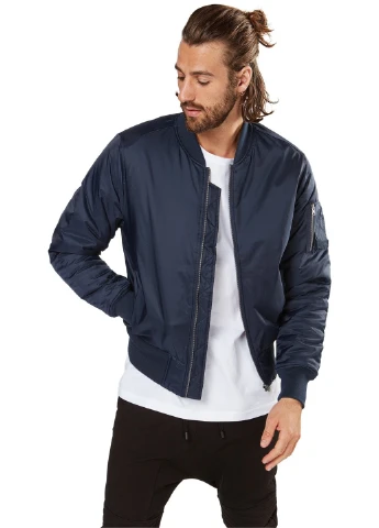 Бомбер Urban Classics бейсбольный на молнии (330068779)